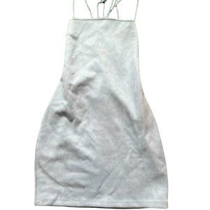 White Fox Boutique Baby Blue Velvet Dress